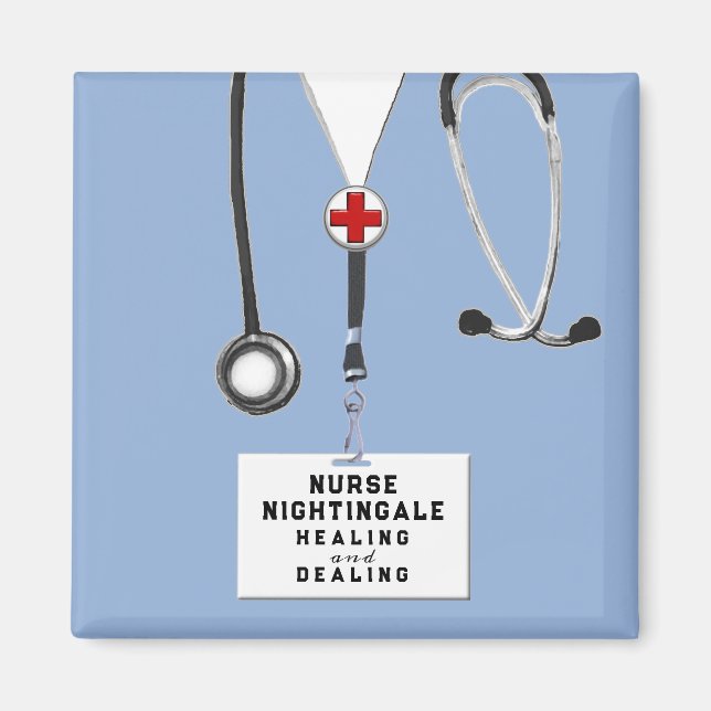 Aimant cadeau personnalisé de l'infirmière (Devant)