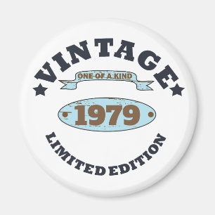 Aimant Cadeau personnalisé vintage 45e anniversaire
