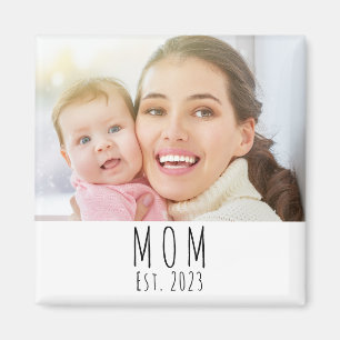 Aimant Cadeau photo aimanté de maman établie