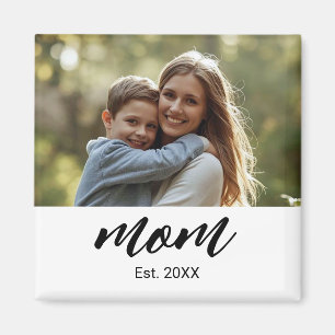Aimant Cadeau Photo Aimanté Fondé par Maman
