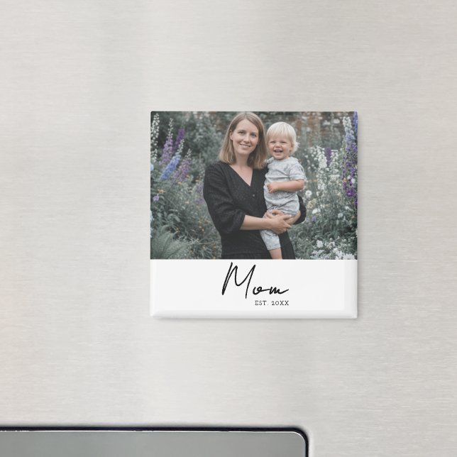 Aimant Cadeau Photo de Maman (Créateur téléchargé)