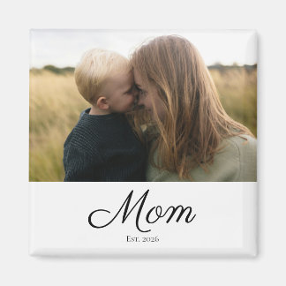 Aimant Cadeau Photo de Maman Créé