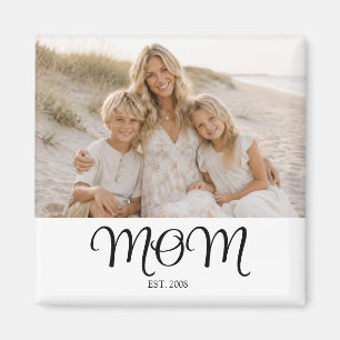 Aimant Cadeau Photo de Maman Créé