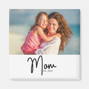 Aimant Cadeau Photo de Maman Créé
