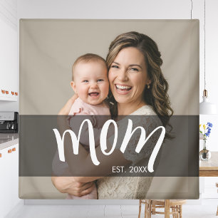 Aimant Cadeau Photo de Maman Établie pour Nouvelle Mère