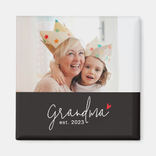 Aimant Cadeau Photo de Mamie