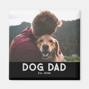Aimant Cadeau Photo Dog Dad Established