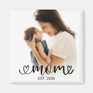 Aimant Cadeau photo établi par maman