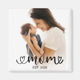 Aimant Cadeau photo établi par maman