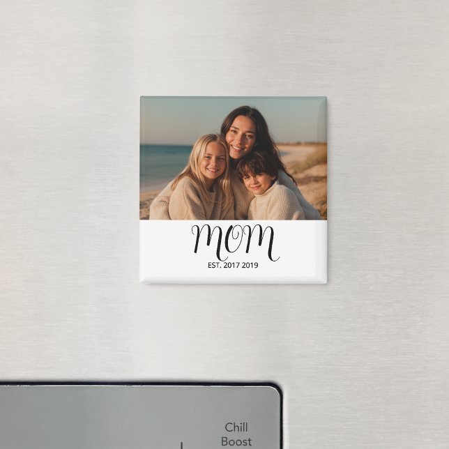 Aimant Cadeau Photo Maman Fondée (Créateur téléchargé)