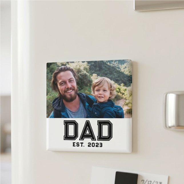 Aimant Cadeau Photo Papa Créé (Créateur téléchargé)