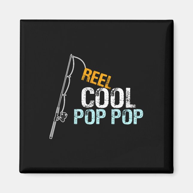 Aimant Cadeau Pop Pop Poppop Cool de petite-fille Grands (Devant)