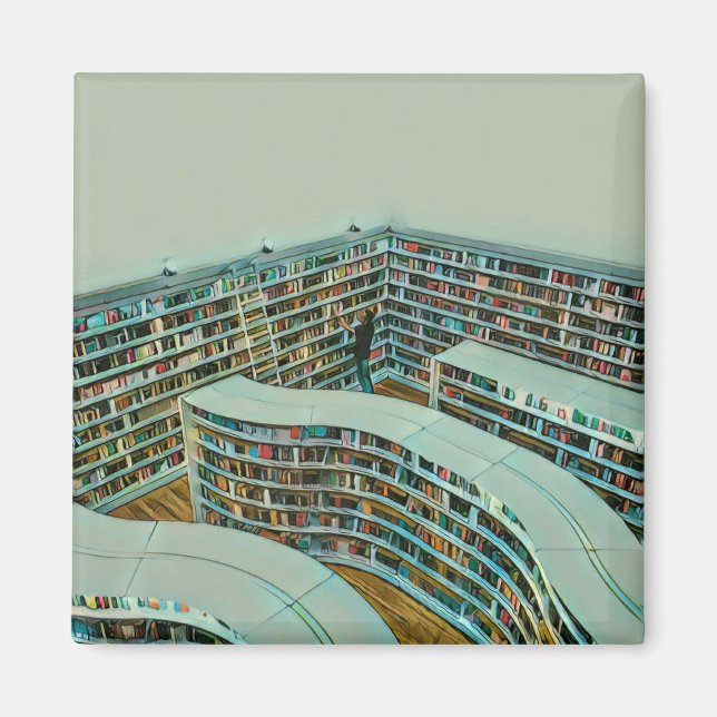 Aimant Cadeau pour amateur de lecture cool (Devant)
