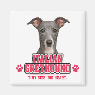 Aimant 🐾 Cadeau pour amateur de Lévrier Italien 🐾