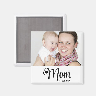 Aimant Cadeau pour nouvelle maman Texte de maman établi 