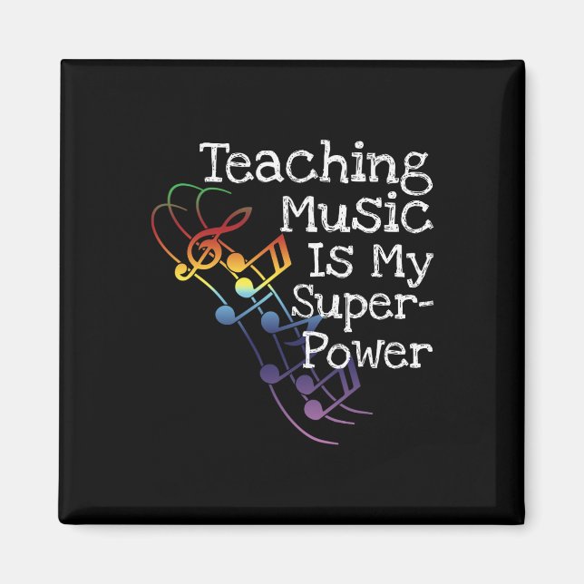 Aimant Cadeau pour professeur de musique (Devant)