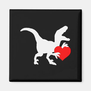Aimant Cadeau Saint-Valentin Amour de Raptor Dino Raptor 