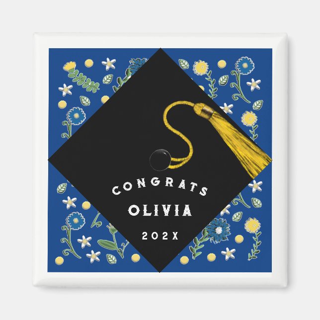 Aimant Cadeau-souvenir de remise de diplôme mignon (Devant)