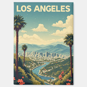 Aimant Cadeau souvenir de voyage à Los Angeles Californie