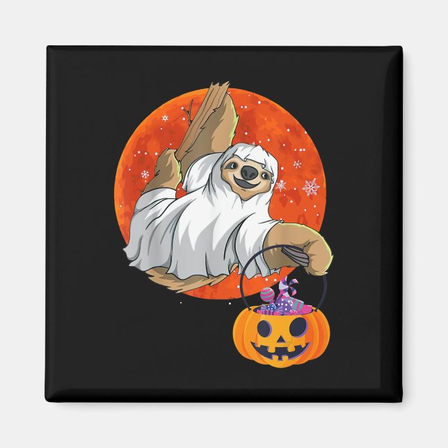 Aimant Cadeau Spider | Boo Halloween avec Citrouille (Devant)