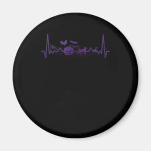 Aimant Cadeau Spider   Halloween drôle de ligne Heartbeat