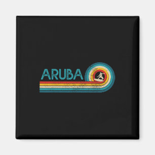 Aimant Cadeau Surf Vintage Plage Surfeur Aru Surfing