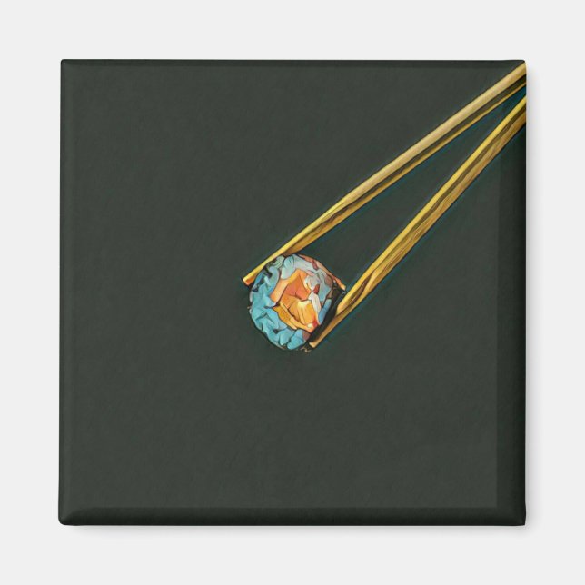 Aimant cadeau sushi cool (Devant)