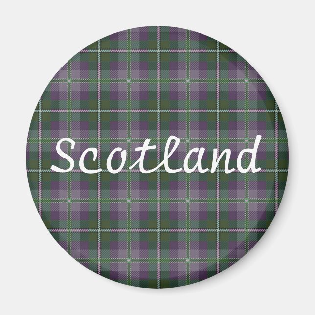 Aimant cadeau Tartan — Souvenir de l'Écosse (Devant)