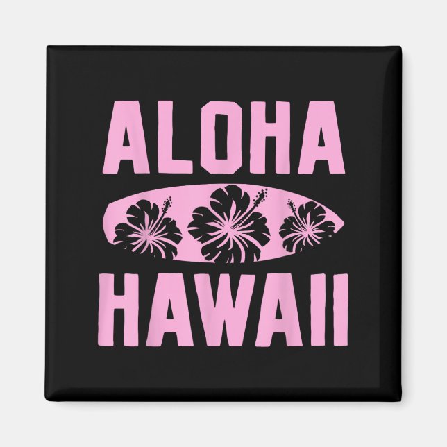 Aimant Cadeau tropical d'été hawaïen Aloha Hawaï (Devant)