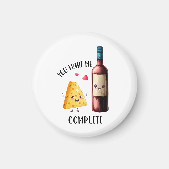 Aimant Cadeau Valentine Vous Me Rendre Complet (Devant)