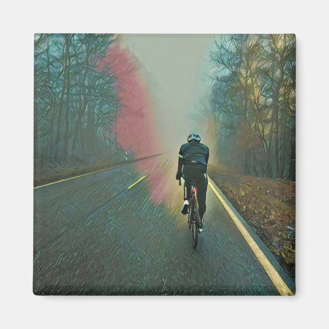 Aimant Cadeau Vélo Lover | Peinture à vélo (Devant)