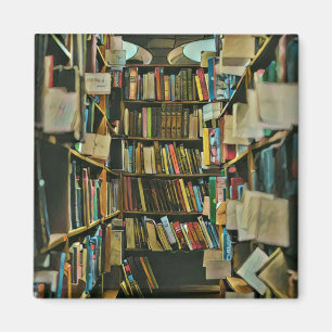 Aimant Cadeau vintage pour les amateurs de livres