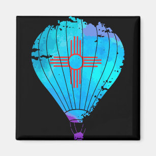 Aimant Cadeau Zia Festival Montgolfière Nouveau-Mexique 
