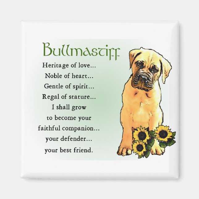 Aimant Cadeaux Bullmastiff (Devant)