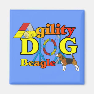 Aimant Cadeaux d'agilité beagle