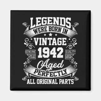 Aimant Cadeaux d'anniversaire 85 Vintage Hommes Femmes 85