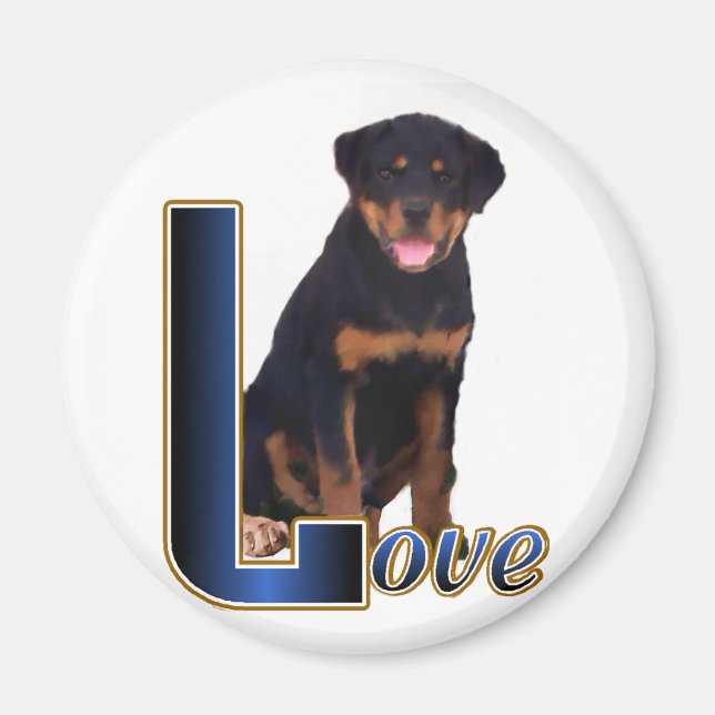 Aimant Cadeaux d'art Rottweiler (Devant)
