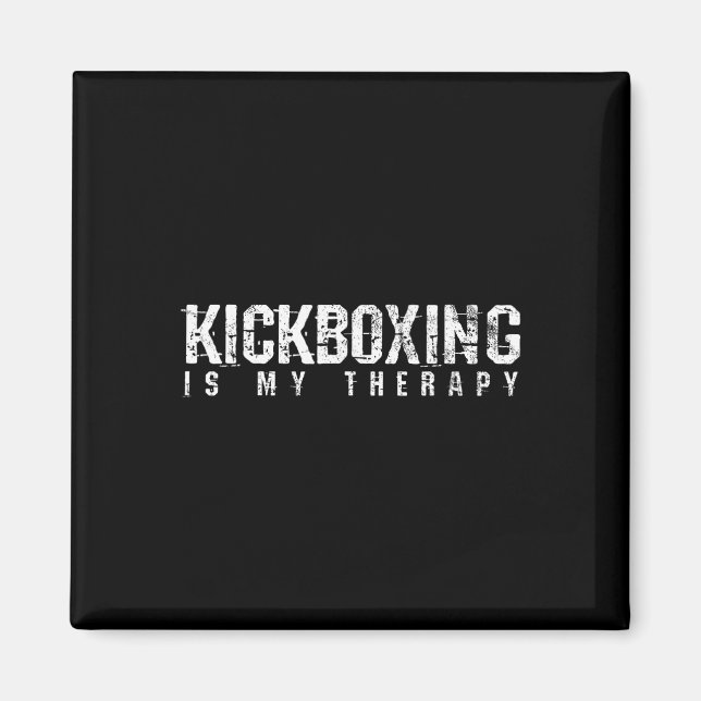 Aimant Cadeaux d'arts martiaux de kickboxing Boxe  (Devant)