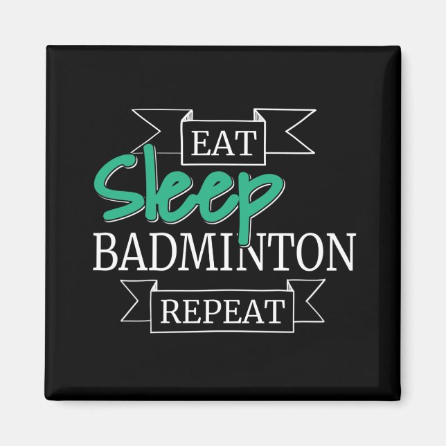 Aimant Cadeaux de Badminton (Devant)