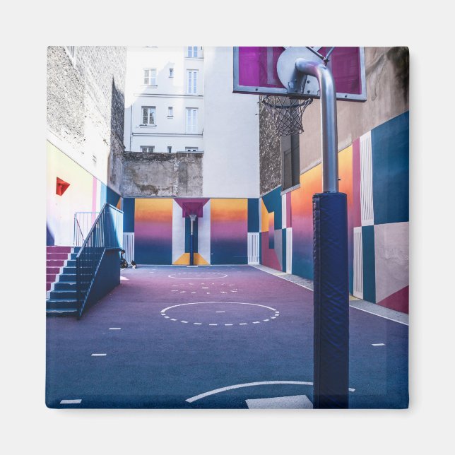 Aimant cadeaux de basket personnalisés (Devant)