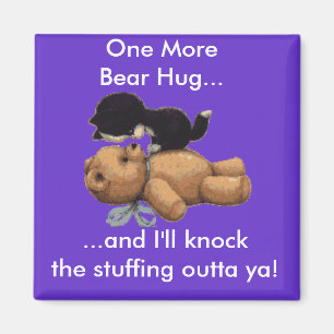 Aimant Cadeaux de cerfs-volants et d'ours en peluche