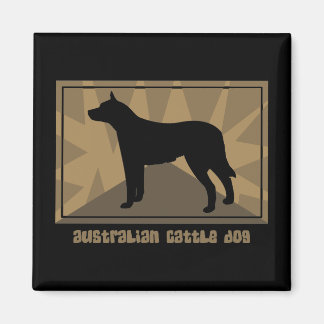 Aimant Cadeaux de chien de bétail australien Earthy