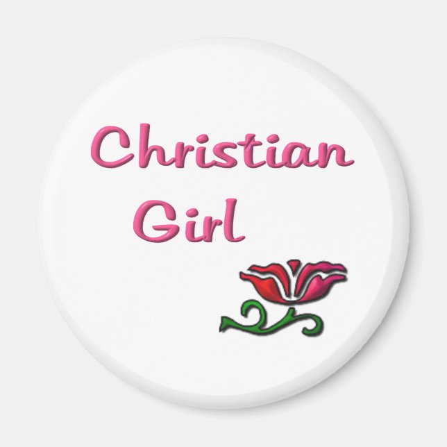 Aimant Cadeaux de Christian Girl (Devant)