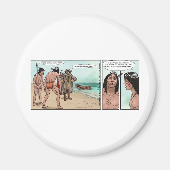 Aimant Cadeaux de dessins animés décalés des premiers col (Devant)