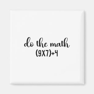 Aimant Cadeaux de fin d'année pour enseignants Witty Math
