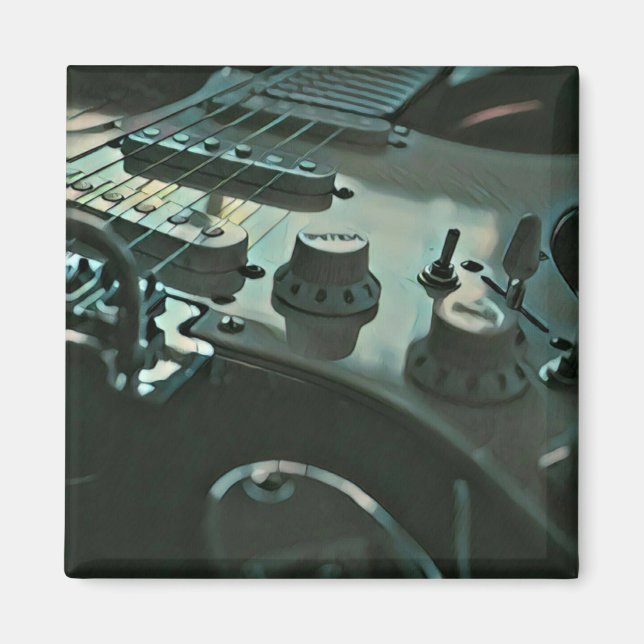 Aimant Cadeaux de guitare pour petit ami (Devant)