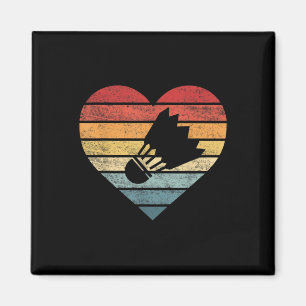 Aimant Cadeaux de joueur de badminton Coucher de soleil r