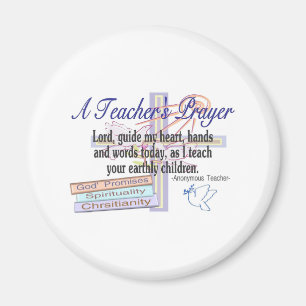Aimant Cadeaux de la prière du professeur---Professeur