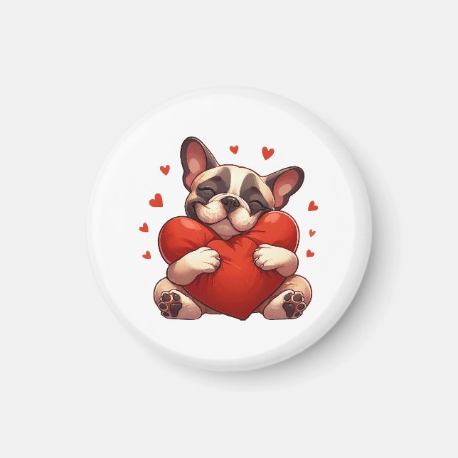 Aimant Cadeaux de la Saint-Valentin Pitbull (Devant)