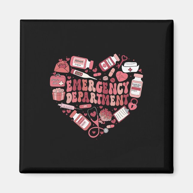 Aimant Cadeaux de la Saint-Valentin pour infirmière de se (Devant)